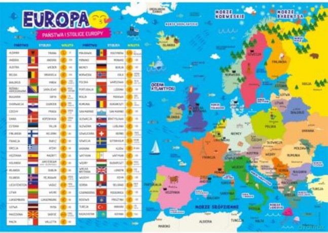 Podkładka na biurko - Europa