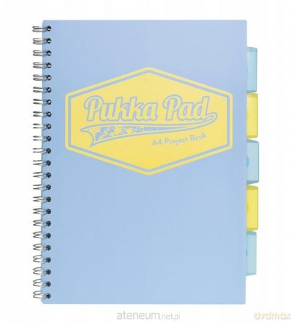 Project Book Pastel A4 kratka niebieski(3 szt)
