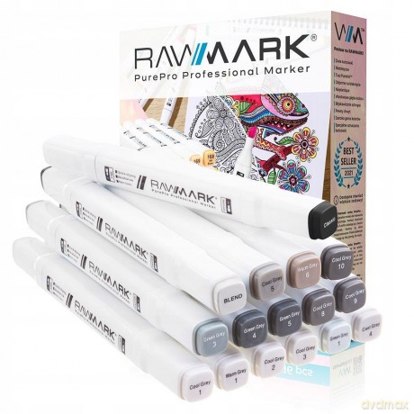 Promarkery alkoholowe purePRO 16 Grey Tones