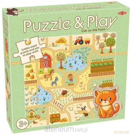 Puzzle z grą: Kot na farmie [PUZZLE]