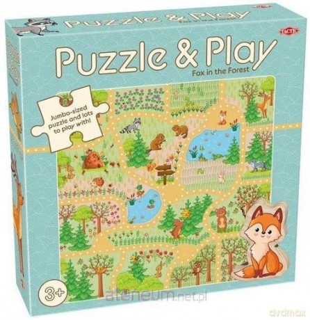 Puzzle z grą: Lis w lesie [PUZZLE]