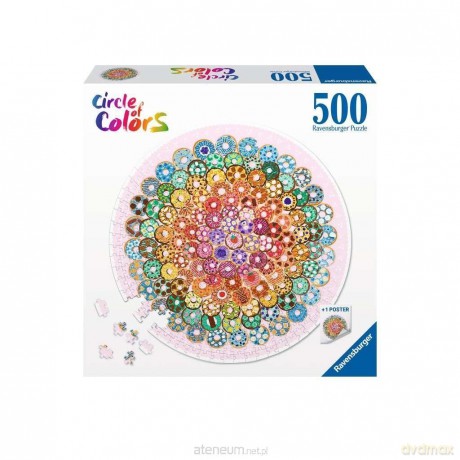 RAVENSBURGER 500 el. Paleta kolorów: donuty [PUZZLE]