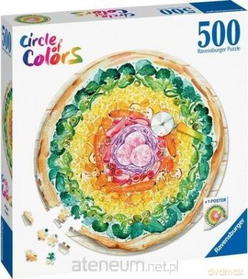 RAVENSBURGER 500 el. Paleta kolorów: pizza [PUZZLE]