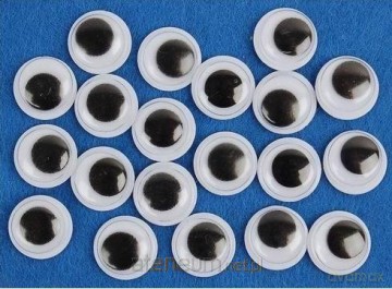 Ruchome oczka 6mm 25 szt