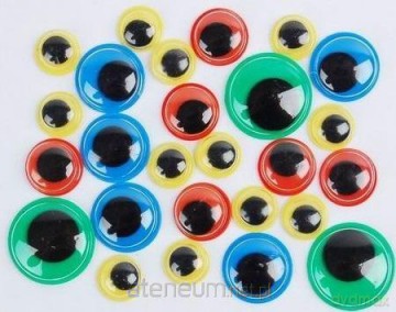 Ruchome oczka neon MIX 24 szt