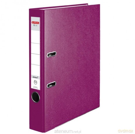 Segregator A4 5 cm PP jagodowy Q file