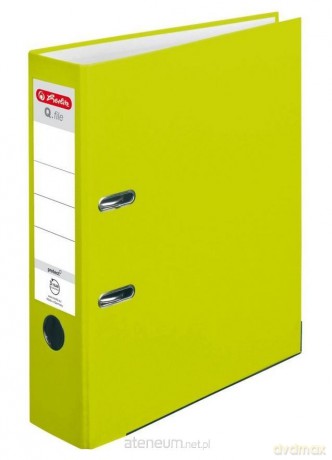 Segregator A4 8 cm PP zielony neon Q file