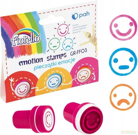 Stempelki zestaw emocje 3 szt