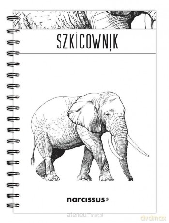 Szkicownik B5 60k na spirali - Słoń