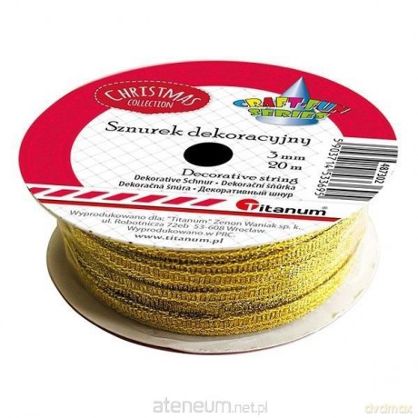 Sznurek-wstążka złoty
