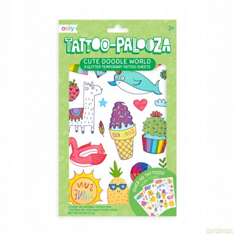 Tatuaże zmywalne Tattoo Palooza - Słodkie bazgroły