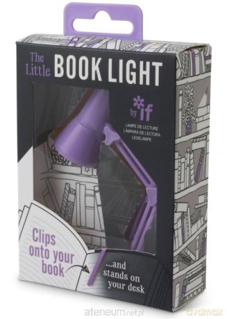The Little Book Light Lampka do książki liliowa