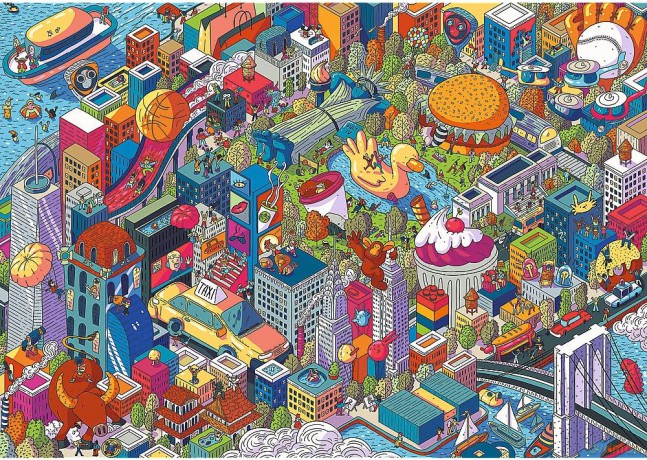 TREFL 1000 el. Eye-Spy Imaginary Cities New York [PUZZLE]