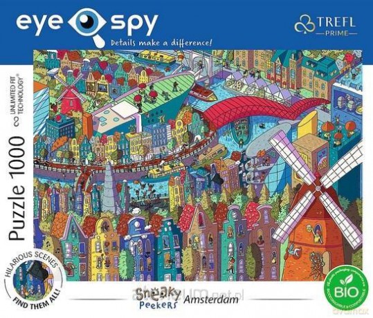 TREFL 1000 el. Eye-Spy Sneaky Peekers Amsterdam [PUZZLE]