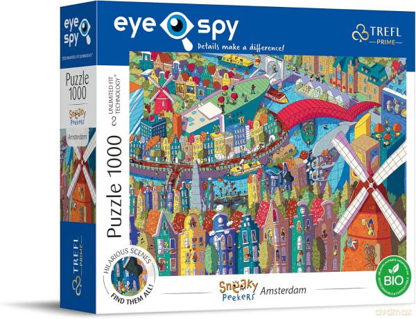 TREFL 1000 el. Eye-Spy Sneaky Peekers Amsterdam [PUZZLE]
