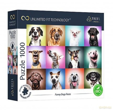 TREFL 1000 el. Funny Dogs Faces [PUZZLE]