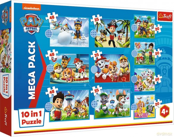 TREFL 10w1 Niezawodna drużyna Psiego Patrolu [PUZZLE]