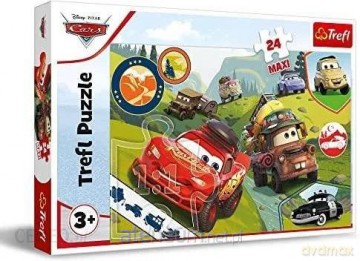 TREFL 24 el. maxi Wesołe auta Cars 3 [PUZZLE]
