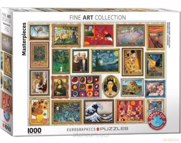 EUROGRAPHICS 1000 el. Collage, Słynne obrazy [PUZZLE]