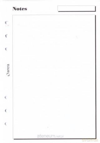 Wkład do organizera A5/notes
