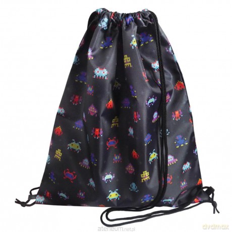 Worek na buty granatowy Piksele