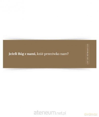 Zakładka duża - Jeżeli Bóg z nami