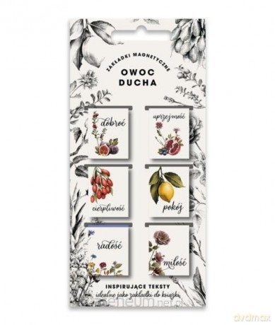 Zakładki magnetyczne - Owoc Ducha 6 szt