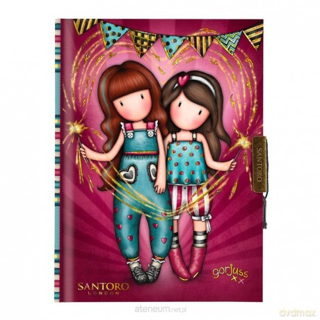 Zamykany Notes Gorjuss Fairground Fireworks