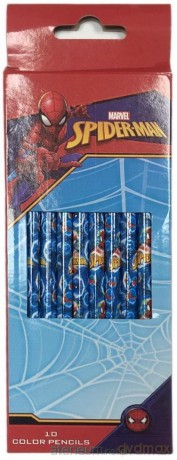 Zestaw 10 kredek - Spiderman