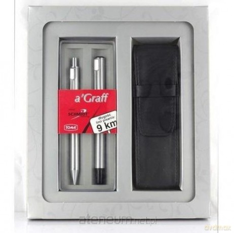 Zestaw a'Graff pióro+długopis srebrny