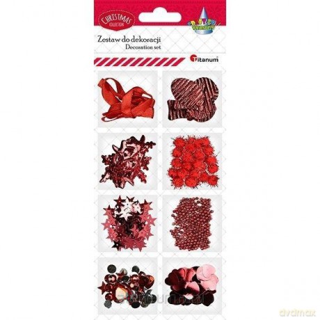 Zestaw do cardmakingu czerwony