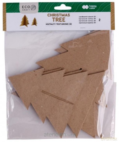 Zestaw kształtów tekturowych 3D Christmas 2 szt