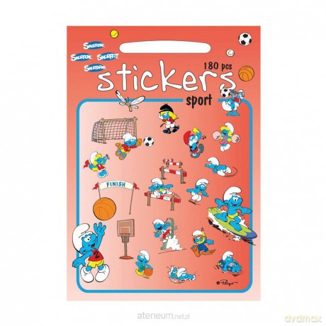 Zestaw Naklejek 180 szt Sport SMERFY