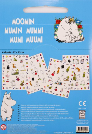 Zestaw Naklejek 180 szt. Przyjaciele Muminki