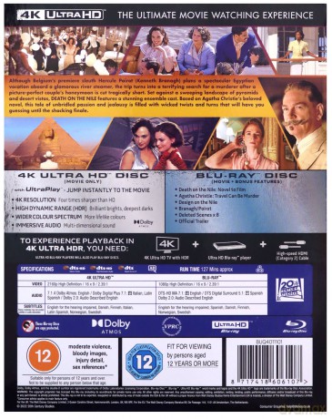 Death on the Nile (Śmierć na Nilu) [Blu-Ray 4K]