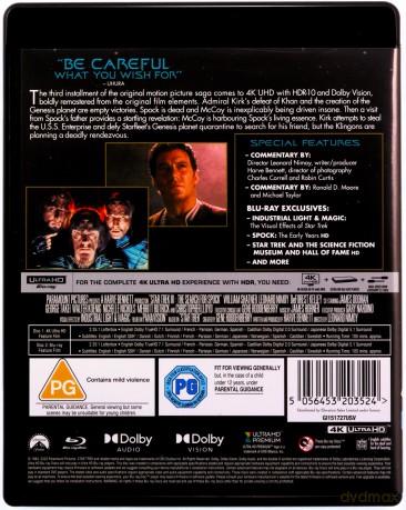 Star Trek III: The Search for Spock (Star Trek III: W poszukiwaniu Spocka) [Blu-Ray 4K]+[Blu-ray]