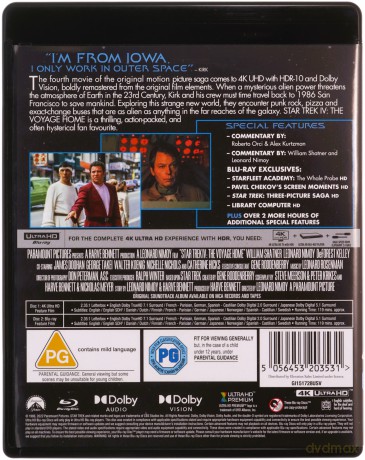 Star Trek IV: The Voyage Home (Star Trek IV: Powrót na Ziemię) [Blu-Ray 4K]
