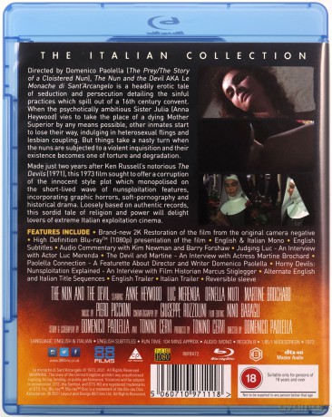 The Nun and the Devil [Blu-Ray]