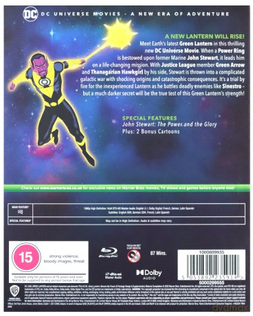 Green Lantern: Beware My Power 2022 PG-13 1h 28m [Blu-Ray]