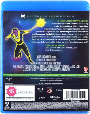Green Lantern: Beware My Power 2022 PG-13 1h 28m [Blu-Ray]