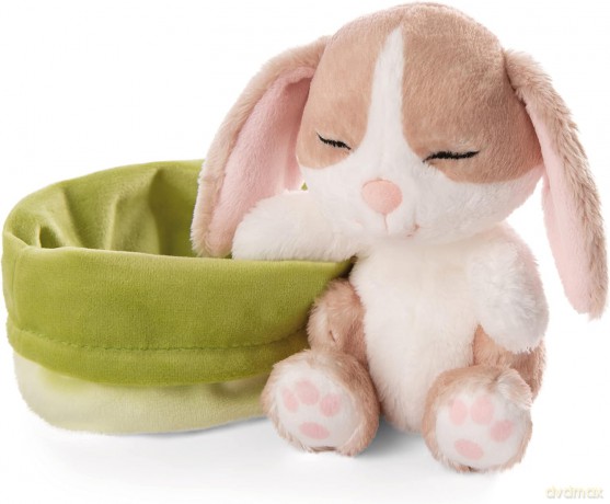 NICI Przytulanka królik cappuccino 12 cm śpiący
