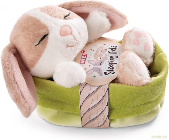 NICI Przytulanka królik cappuccino 12 cm śpiący