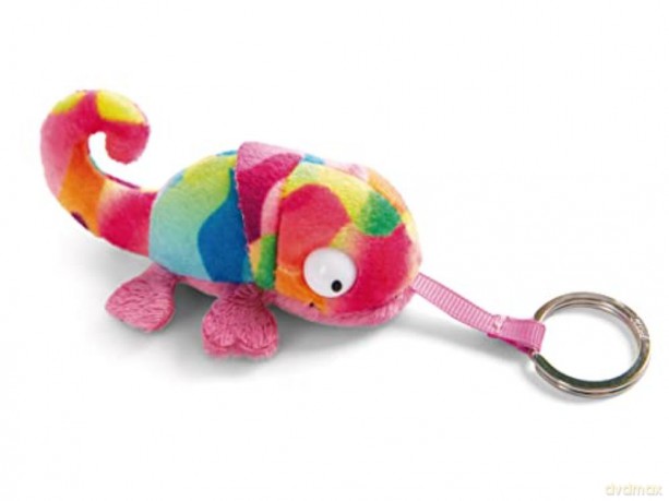 NICI Wieszak/brelok na klucze kameleon Candymon różowo wzorzysty 8 cm
