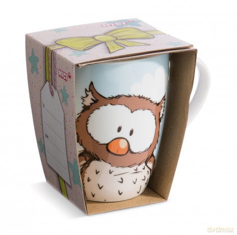 NICI Kubek sowa Oscar 310ml 10x8 cm + banderole