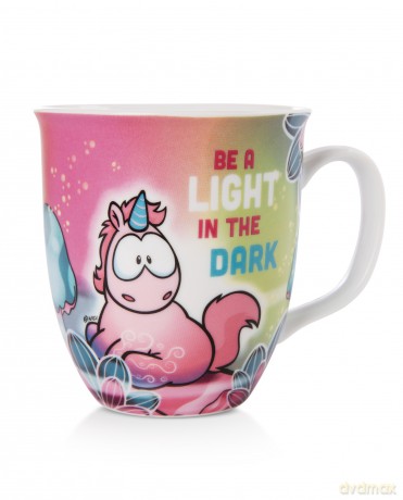 NICI Kubek jednorożec Midnight Floral Be a light in the