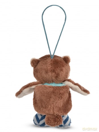 NICI Miękka zawieszka sowa Oscar w gnieździe 12 cm niebieski