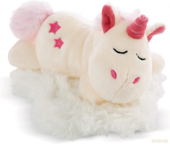 NICI Miękka zabawka śpiący jednorożec Theodor 16 cm leżący
