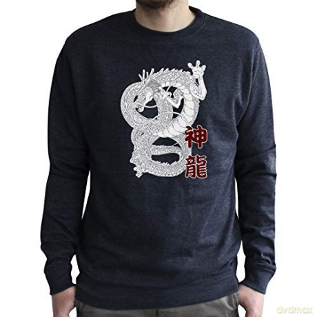 DRAGON BALL - Sweat vintage - Shenron men used navy