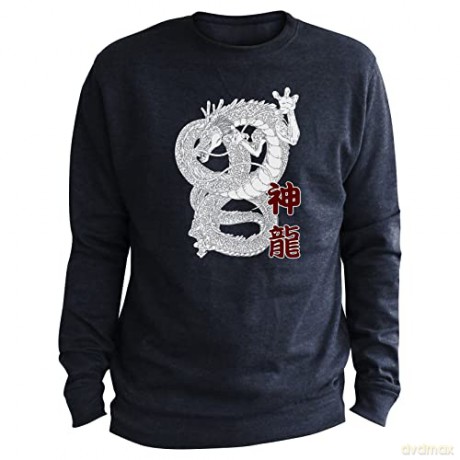 DRAGON BALL - Sweat vintage - Shenron men used navy