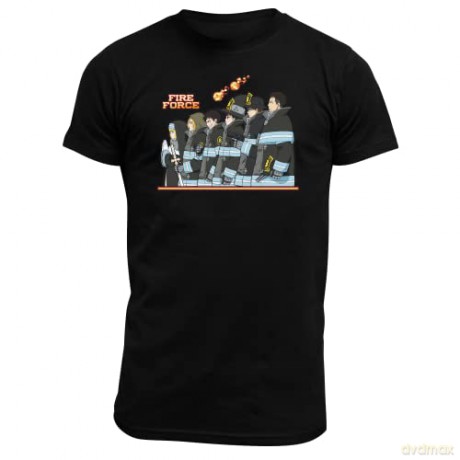 FIRE FORCE - Tshirt Company 8 man SS black - basic